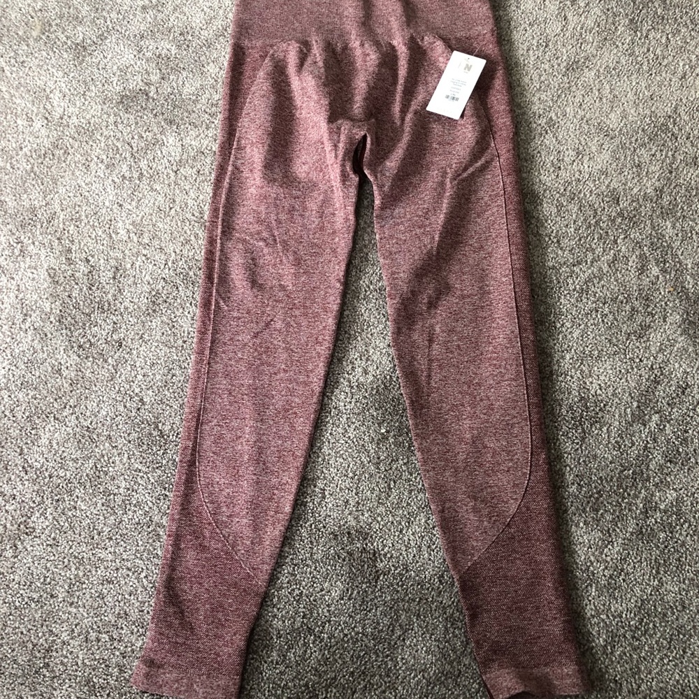 Fashion Nova “No Limits Active Legging in Infinity Seamless-Burgundy” Size L/XL